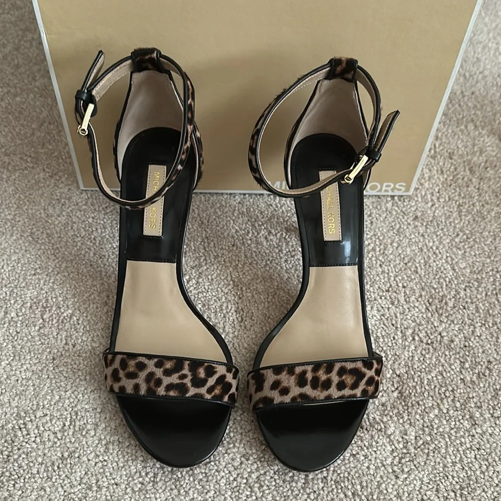 Michael Kors Leopard Sandals - Picture 3 of 15
